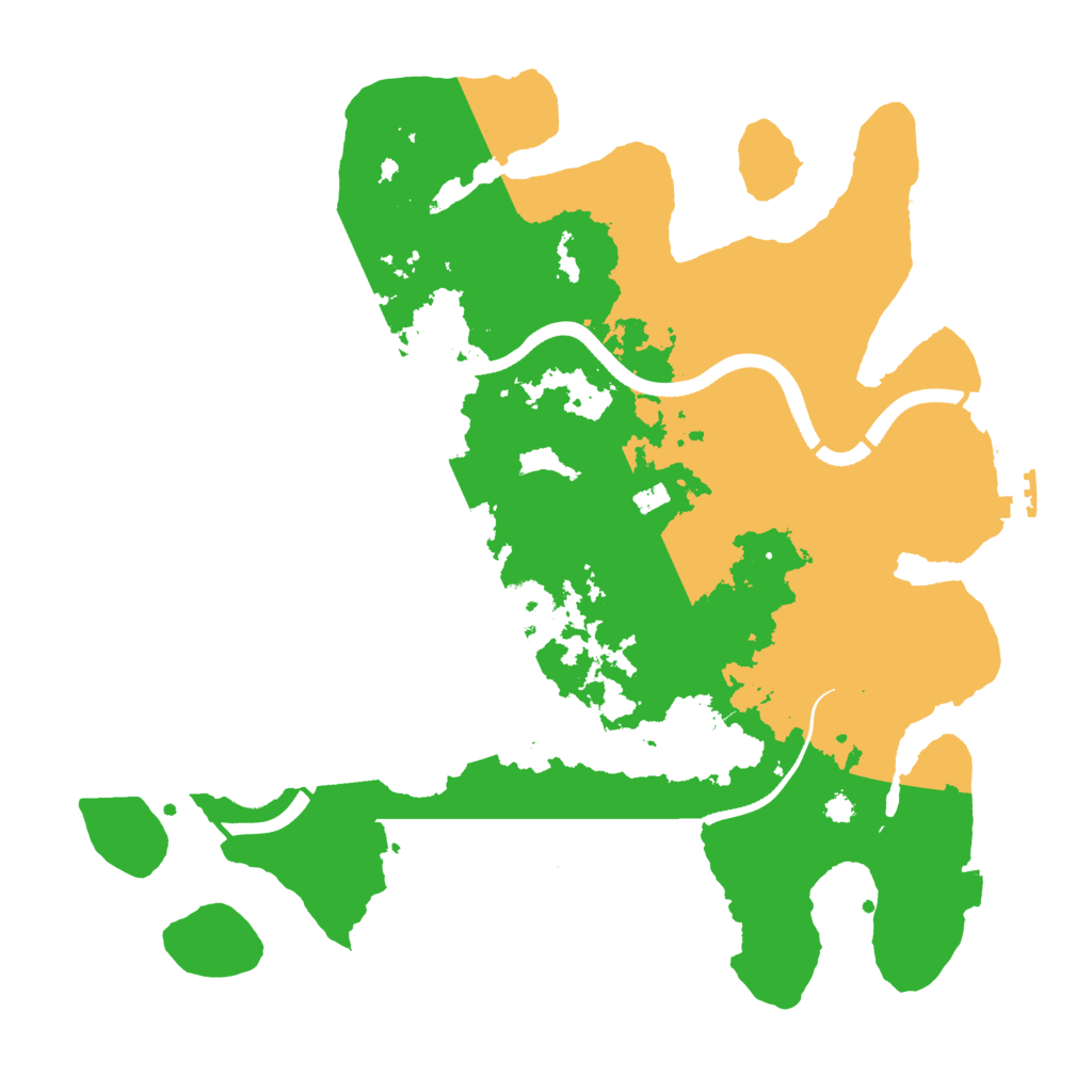Biome Rust Map: Procedural Map, Size: 3500, Seed: 1267960280
