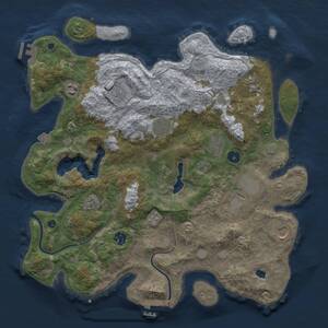 Thumbnail Rust Map: Procedural Map, Size: 4000, Seed: 1937417305, 15 Monuments