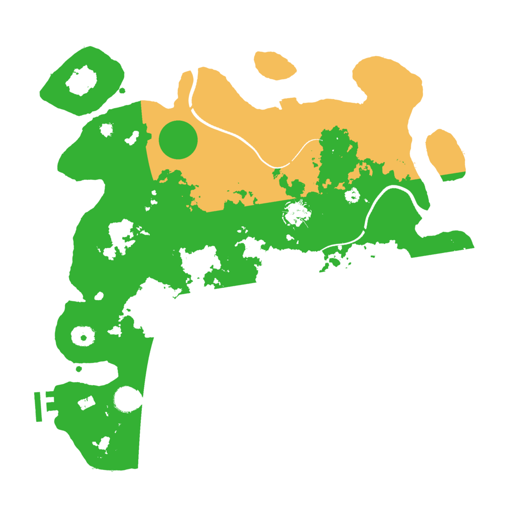 Biome Rust Map: Procedural Map, Size: 3500, Seed: 592693171