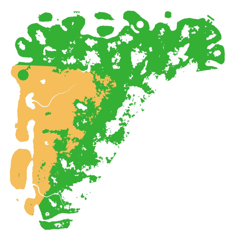 Biome Rust Map: Procedural Map, Size: 6000, Seed: 239800165