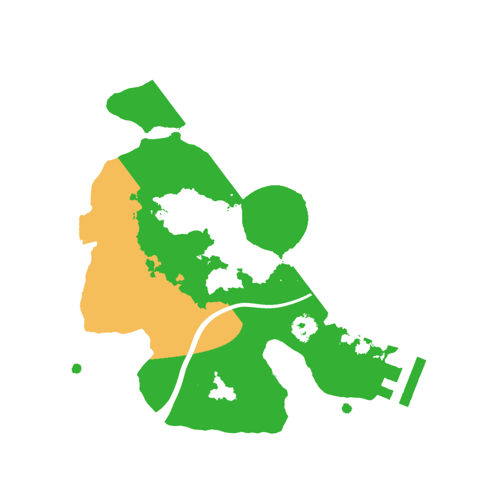 Biome Rust Map: Procedural Map, Size: 2000, Seed: 123454477