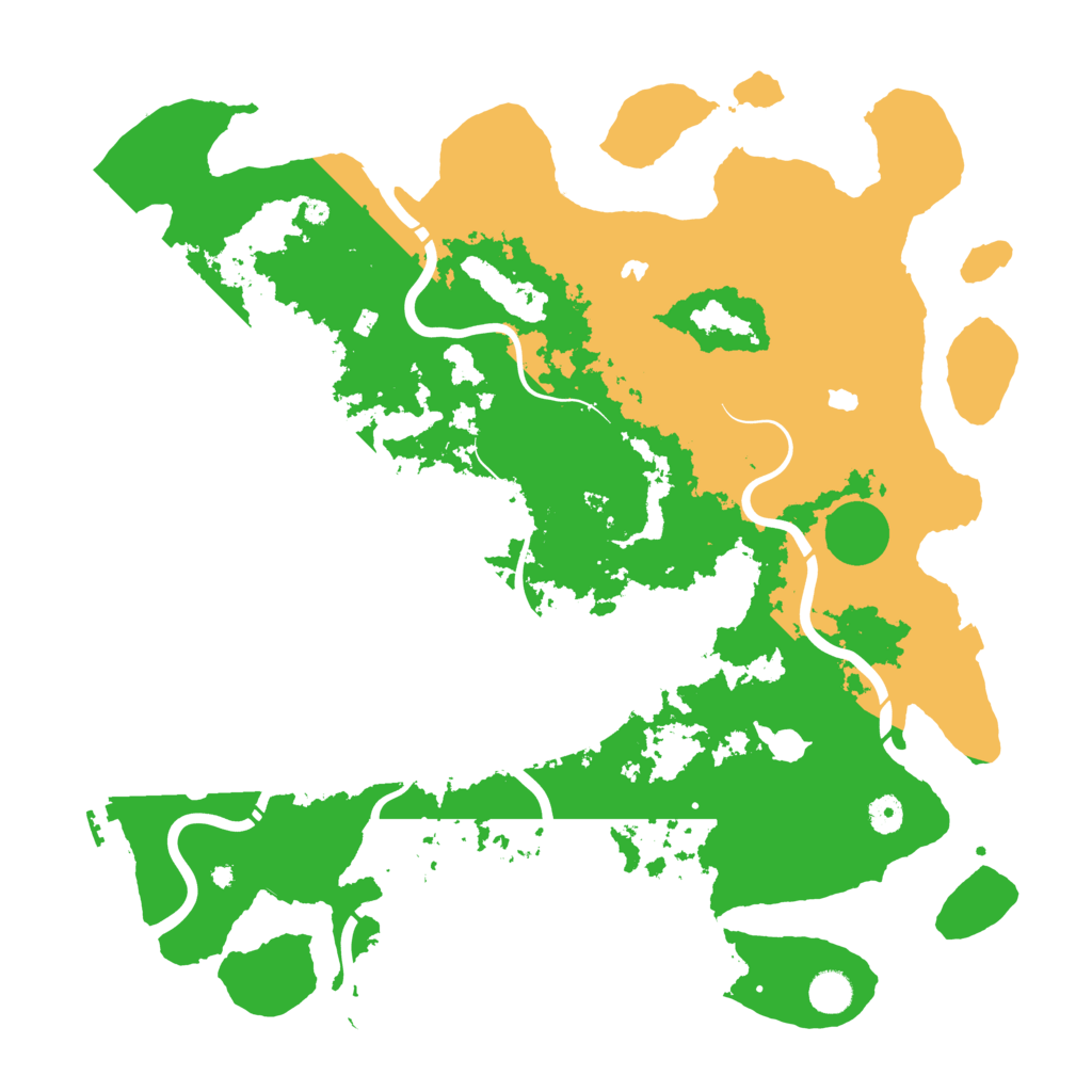 Biome Rust Map: Procedural Map, Size: 4500, Seed: 2025032201