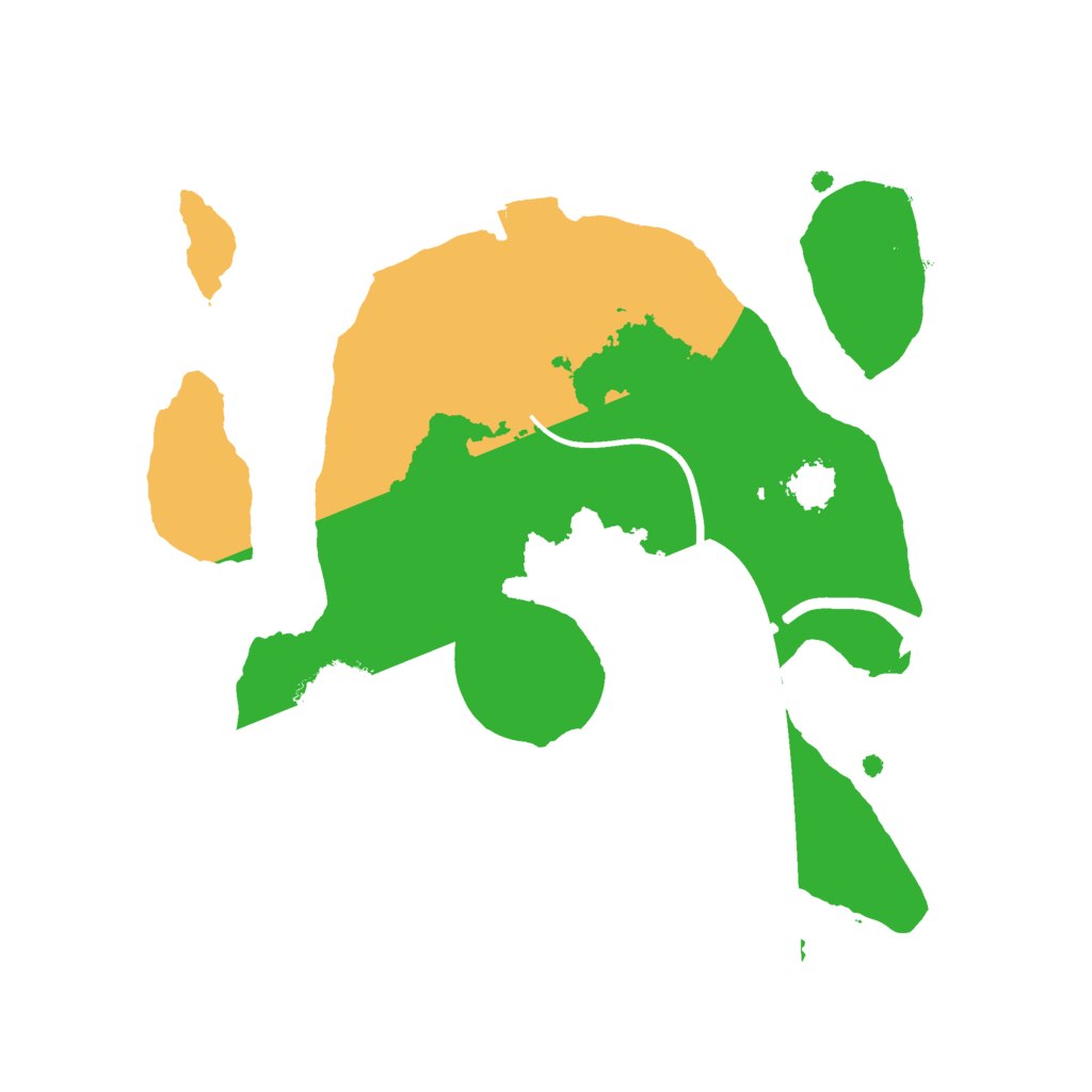 Biome Rust Map: Procedural Map, Size: 2100, Seed: 133454477