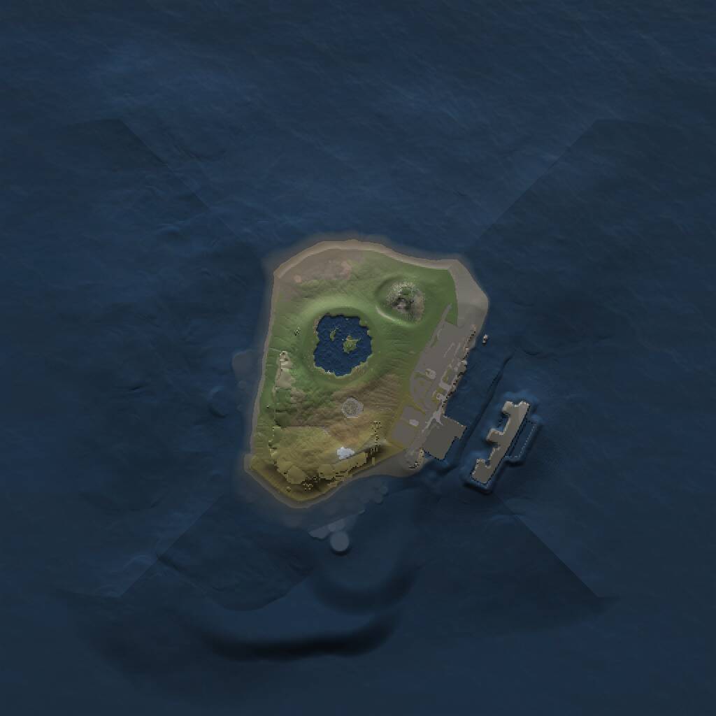 Rust Map: Procedural Map, Size: 1200, Seed: 133454477, 2 Monuments