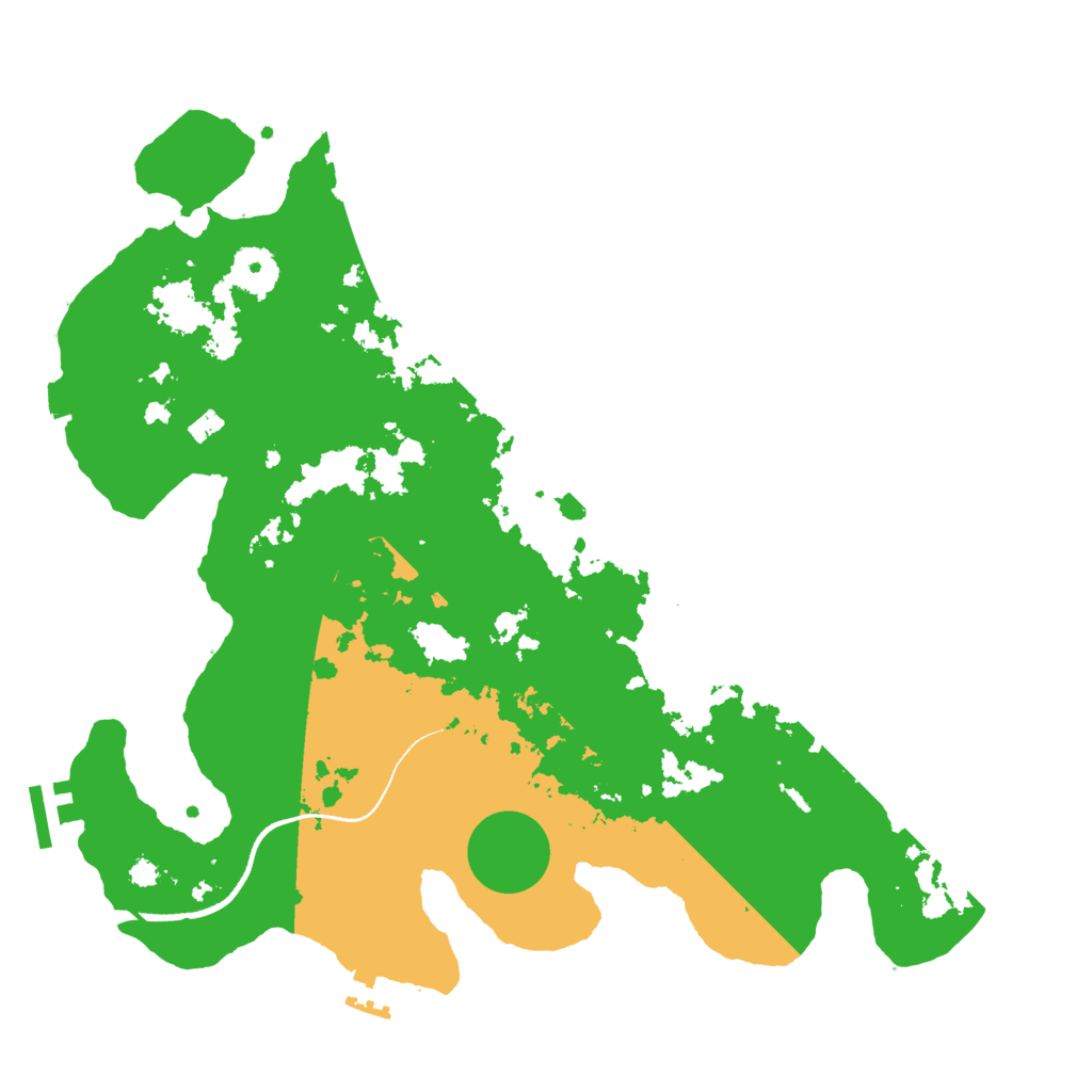 Biome Rust Map: Procedural Map, Size: 3500, Seed: 120320251
