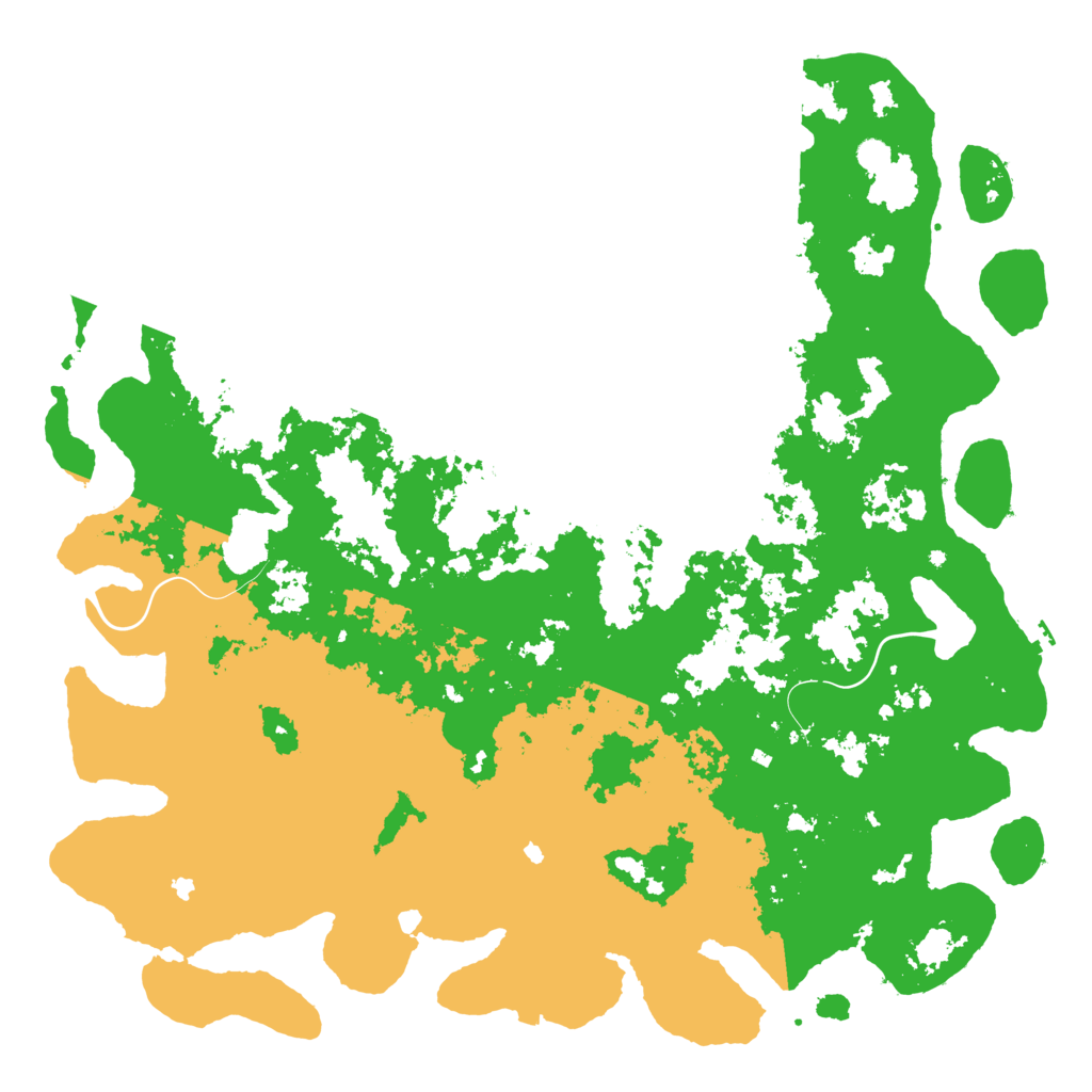 Biome Rust Map: Procedural Map, Size: 6000, Seed: 1175982471