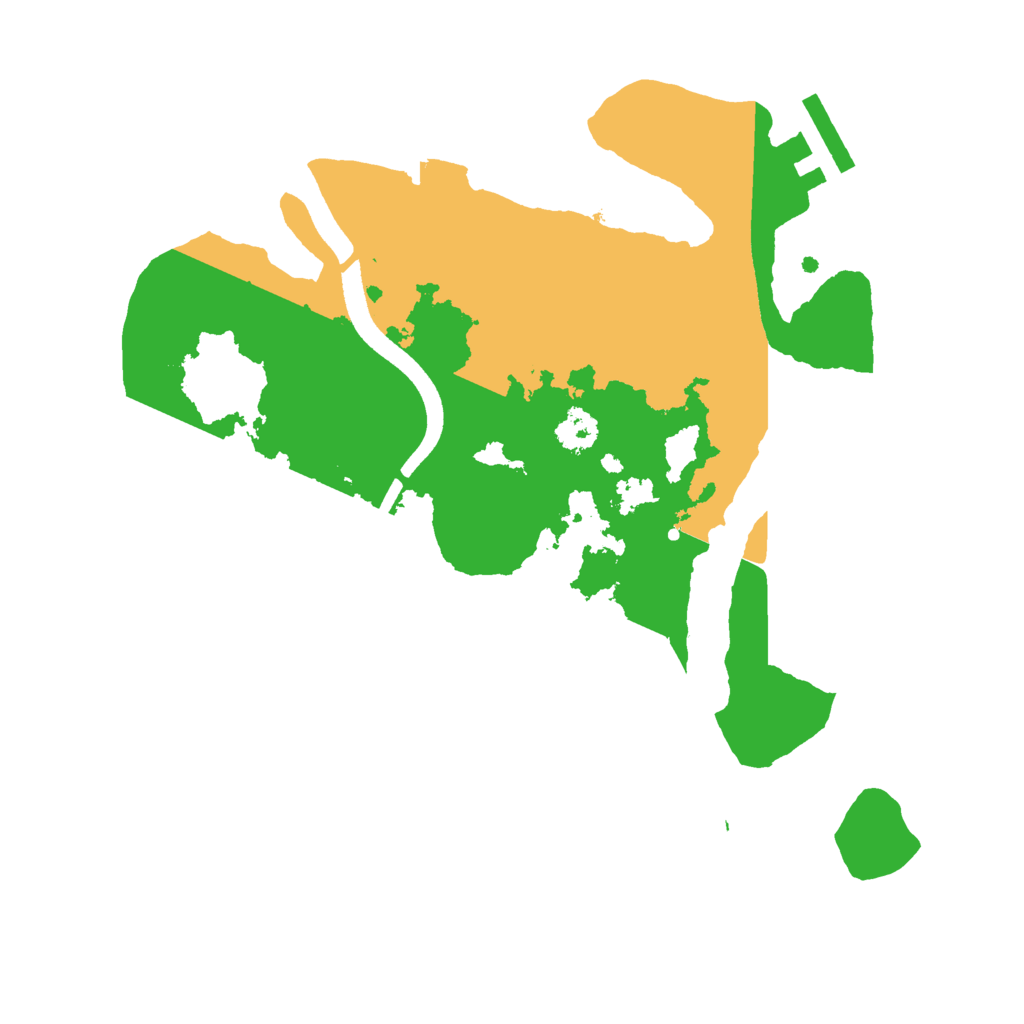 Biome Rust Map: Procedural Map, Size: 2500, Seed: 1279500371