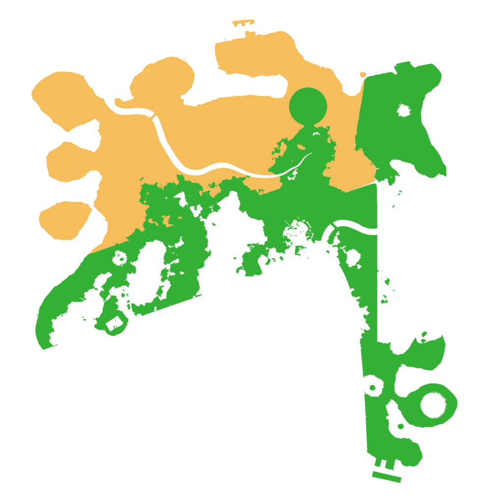 Biome Rust Map: Procedural Map, Size: 3500, Seed: 53774936