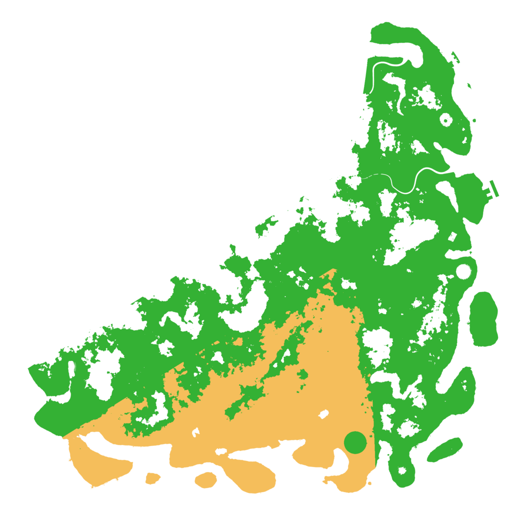 Biome Rust Map: Procedural Map, Size: 6000, Seed: 420694201