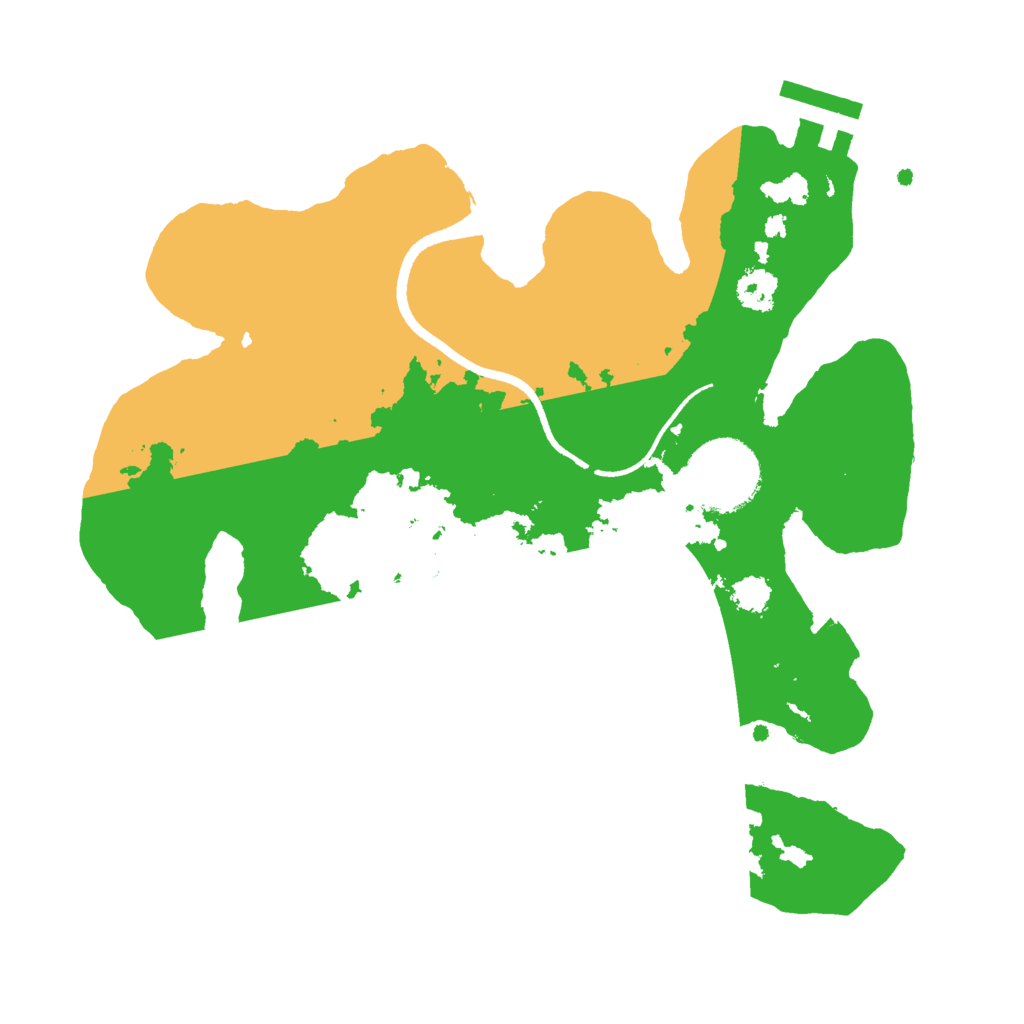 Biome Rust Map: Procedural Map, Size: 2500, Seed: 68065