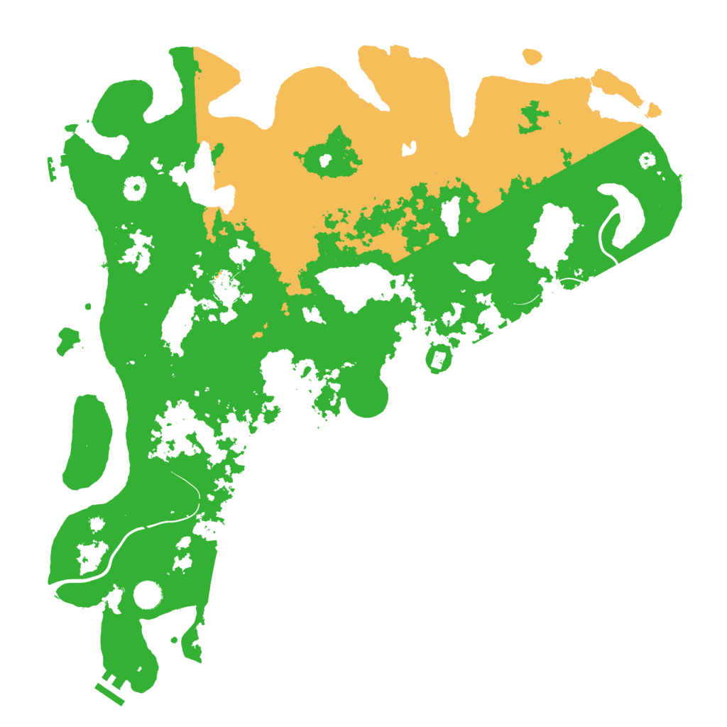 Biome Rust Map: Procedural Map, Size: 4500, Seed: 17545