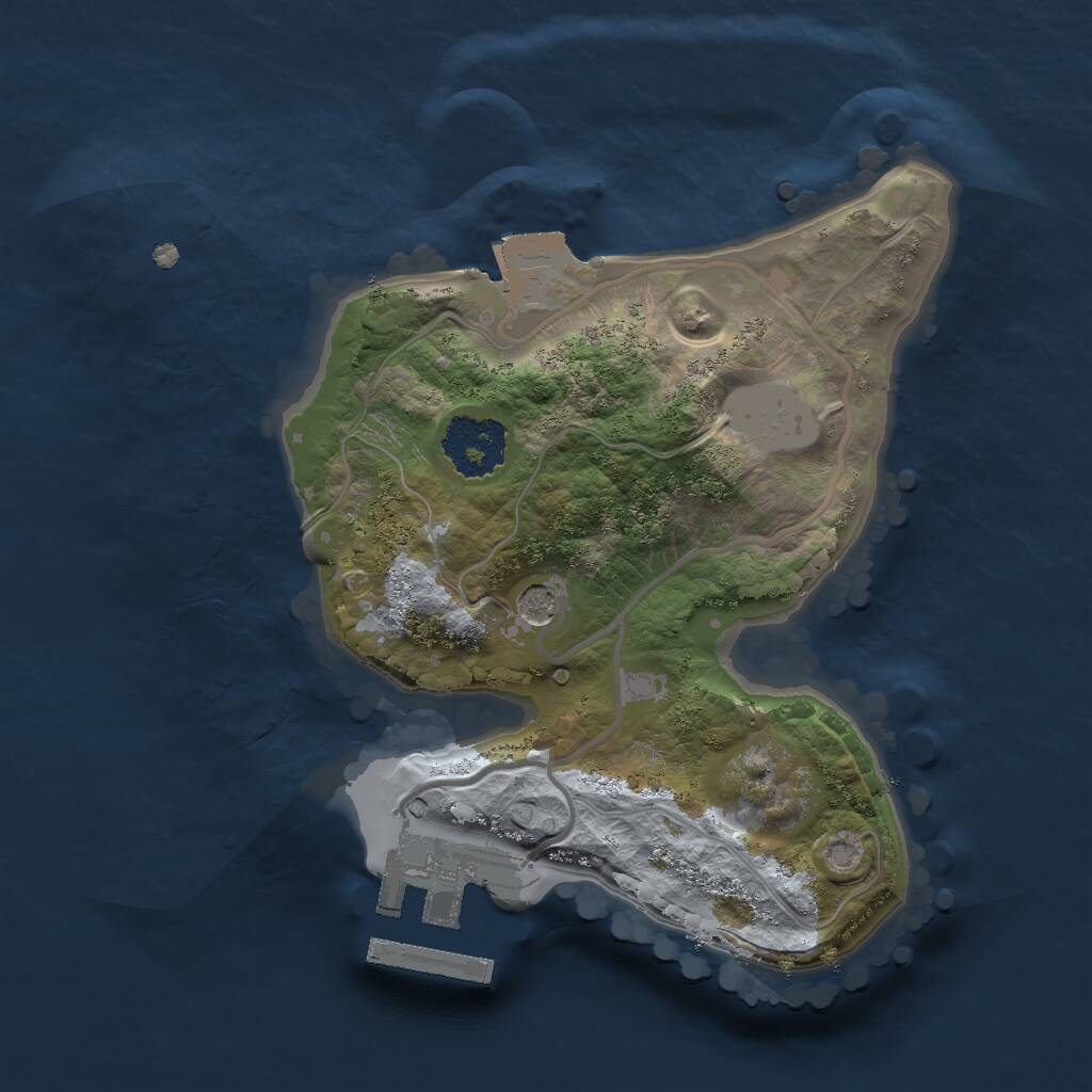 Rust Map: Procedural Map, Size: 1750, Seed: 659865268, 3 Monuments