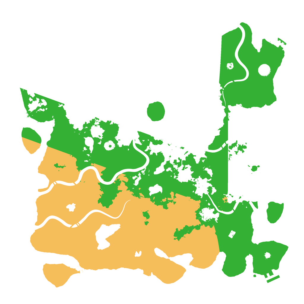 Biome Rust Map: Procedural Map, Size: 4500, Seed: 280454523