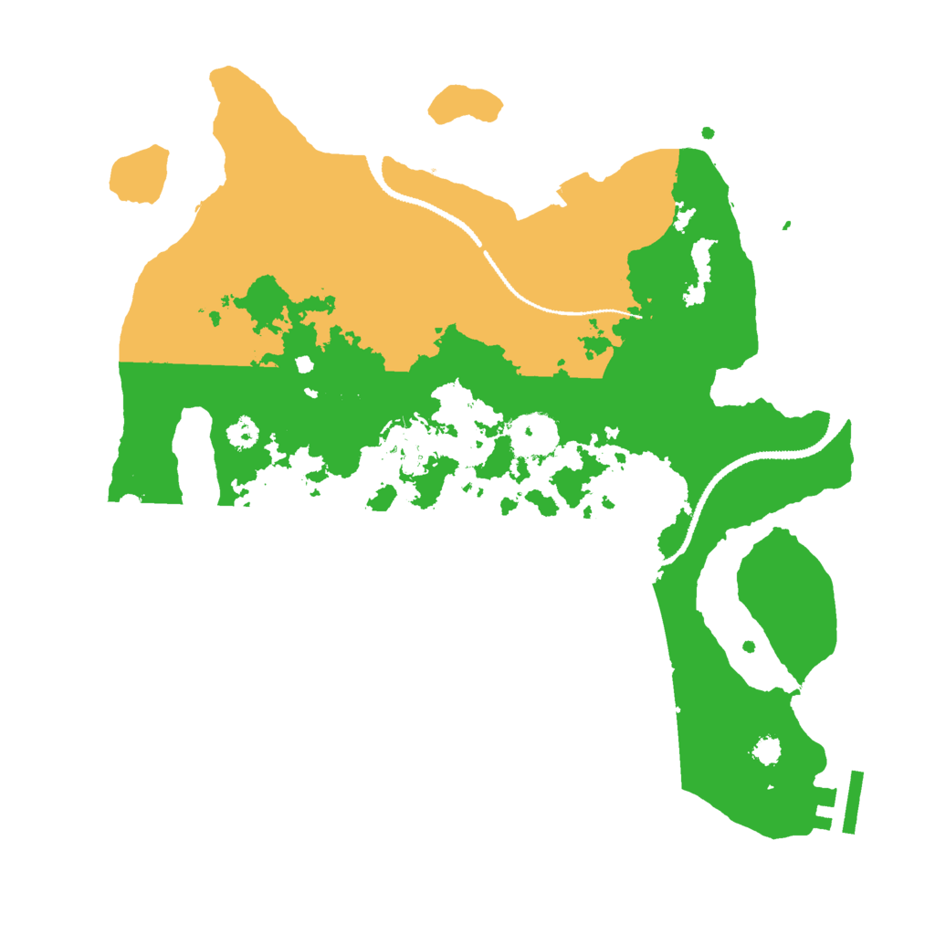 Biome Rust Map: Procedural Map, Size: 3000, Seed: 215888379