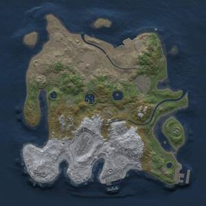 Thumbnail Rust Map: Procedural Map, Size: 3000, Seed: 215888379, 11 Monuments