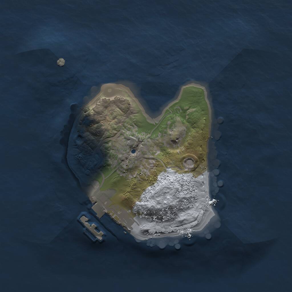 Rust Map: Procedural Map, Size: 1500, Seed: 1876687539, 2 Monuments