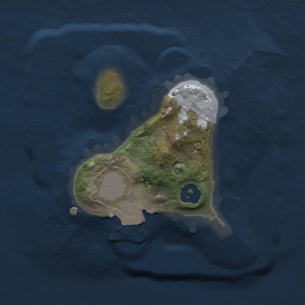 Rust Map: Procedural Map, Size: 1500, Seed: 5424396, 1 Monuments