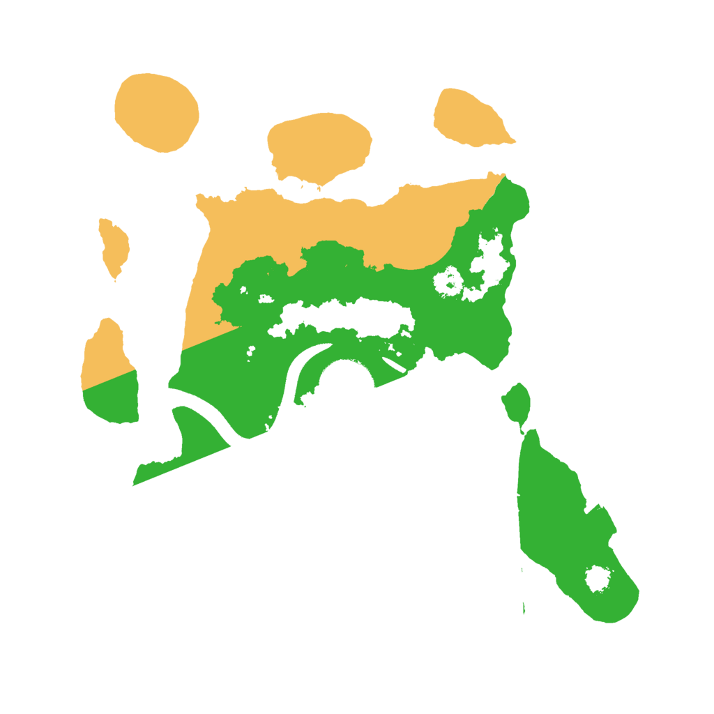 Biome Rust Map: Procedural Map, Size: 2500, Seed: 133454477