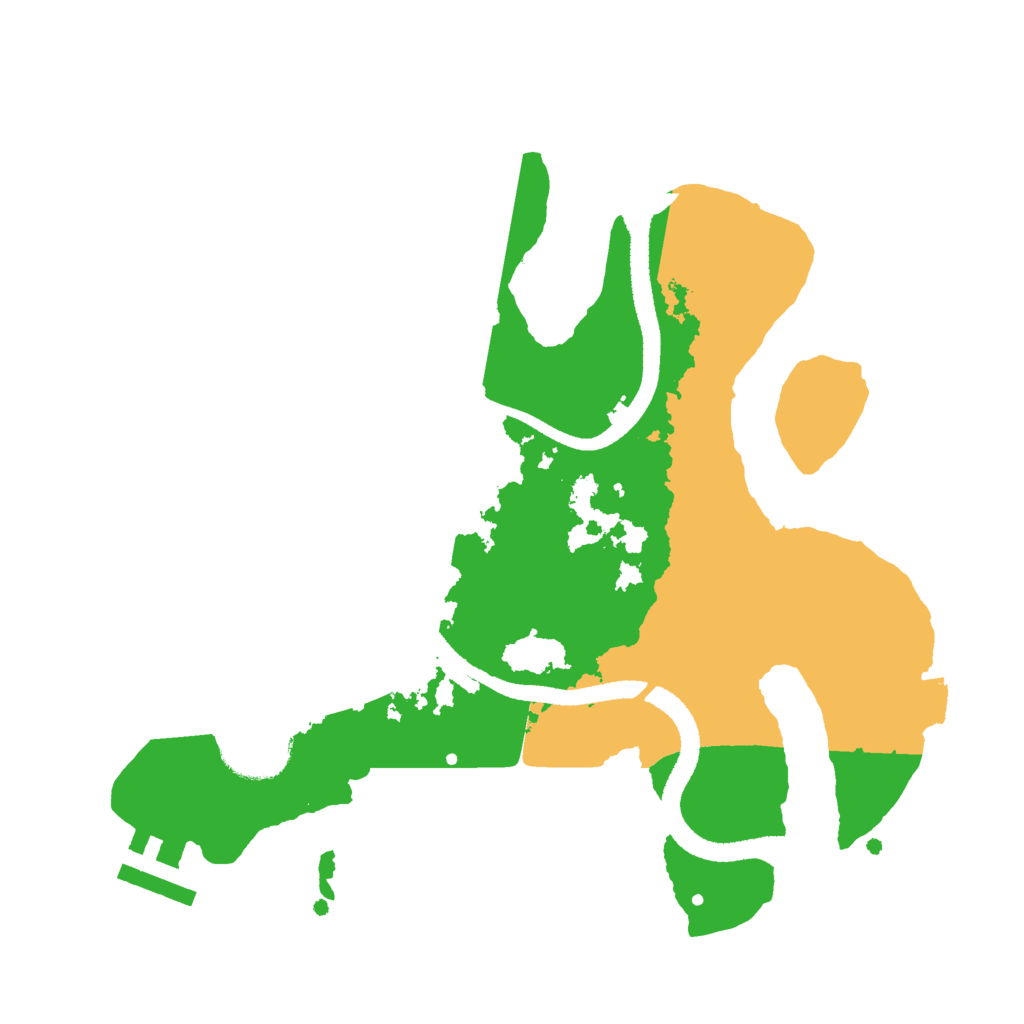 Biome Rust Map: Procedural Map, Size: 2600, Seed: 64260