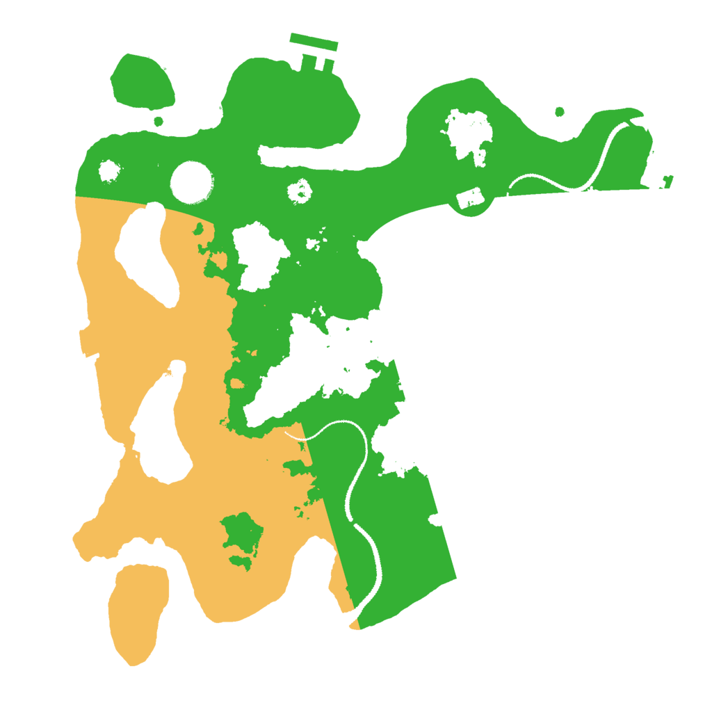 Biome Rust Map: Procedural Map, Size: 3000, Seed: 16241