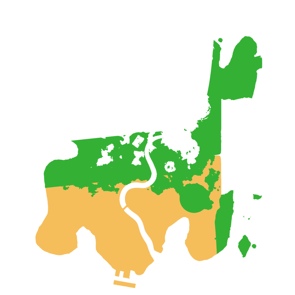Biome Rust Map: Procedural Map, Size: 2700, Seed: 46000