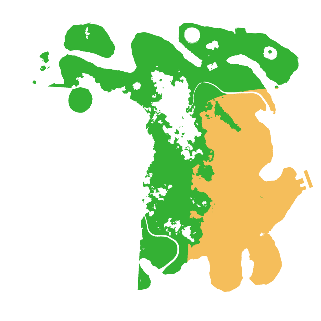 Biome Rust Map: Procedural Map, Size: 3600, Seed: 808