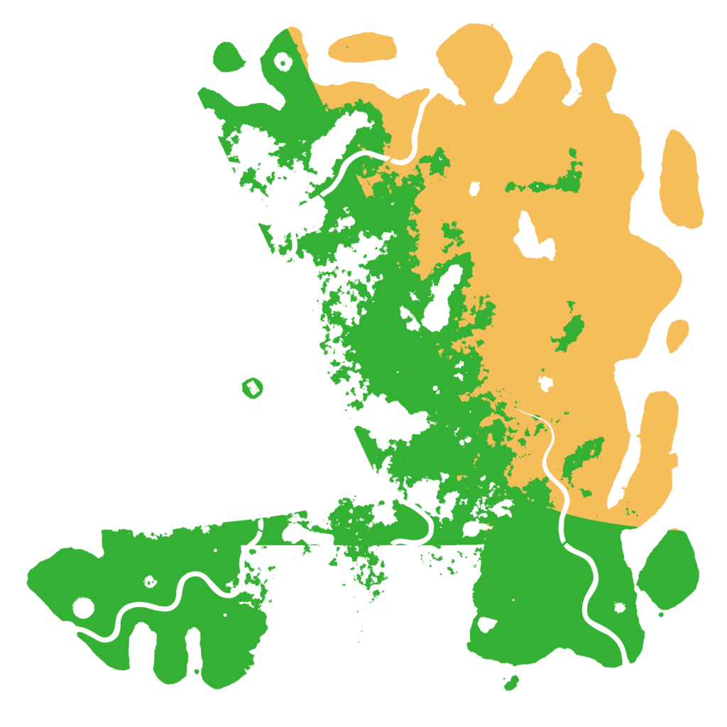 Biome Rust Map: Procedural Map, Size: 6000, Seed: 2423643