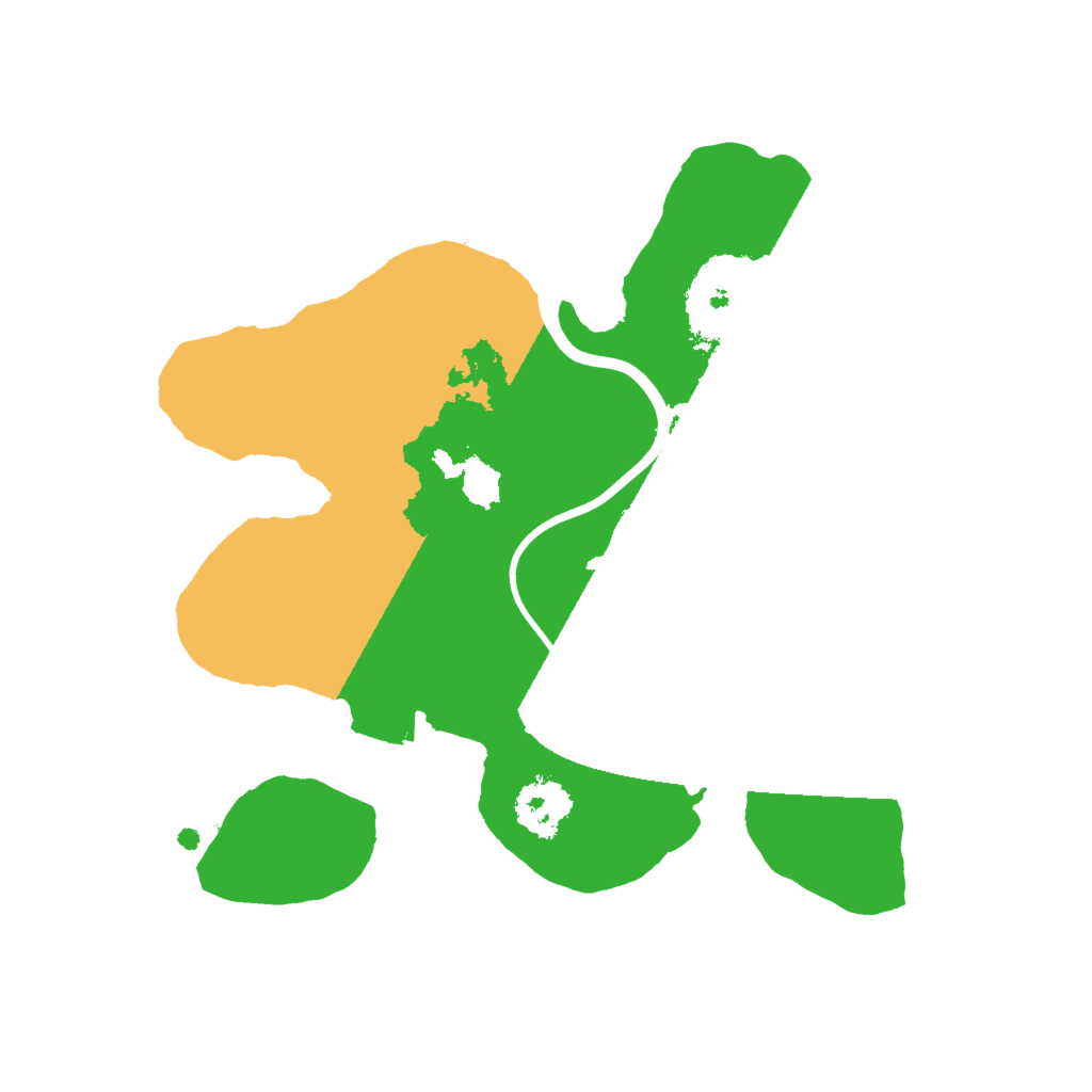 Biome Rust Map: Procedural Map, Size: 2000, Seed: 1015