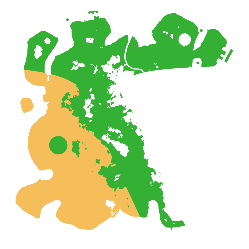Biome Rust Map: Procedural Map, Size: 3600, Seed: 829