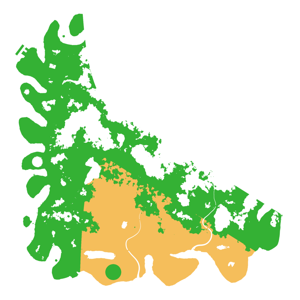 Biome Rust Map: Procedural Map, Size: 5000, Seed: 1501974508