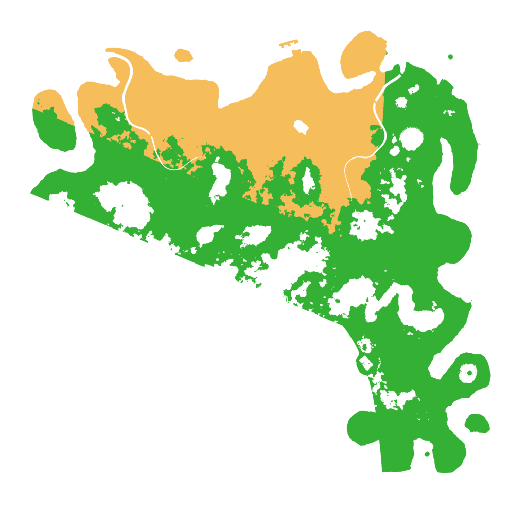 Biome Rust Map: Procedural Map, Size: 4200, Seed: 88888