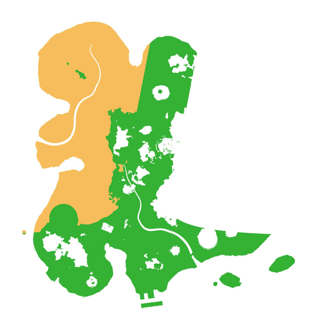Biome Rust Map: Procedural Map, Size: 3000, Seed: 31620