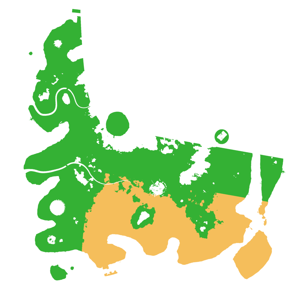 Biome Rust Map: Procedural Map, Size: 3500, Seed: 36863697