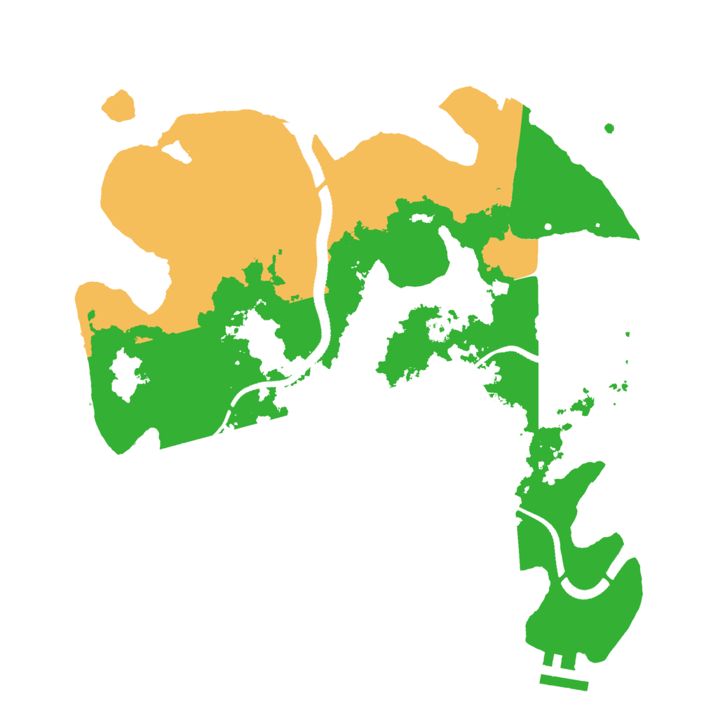 Biome Rust Map: Procedural Map, Size: 3000, Seed: 6978523