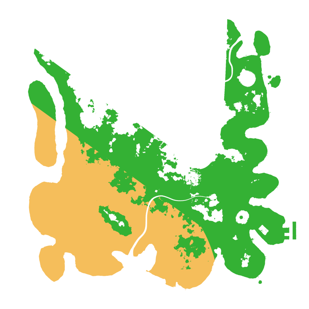 Biome Rust Map: Procedural Map, Size: 3500, Seed: 156478961