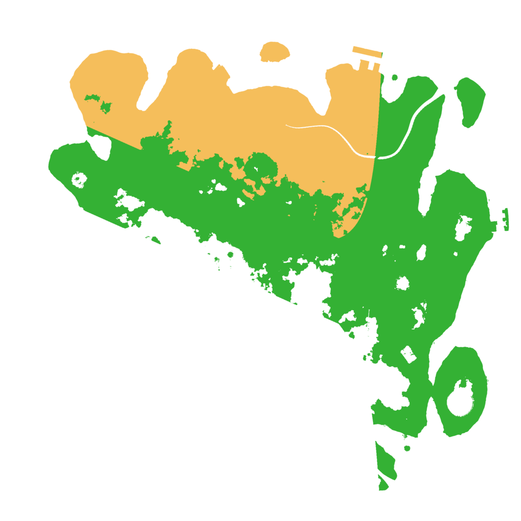 Biome Rust Map: Procedural Map, Size: 3500, Seed: 1279500371