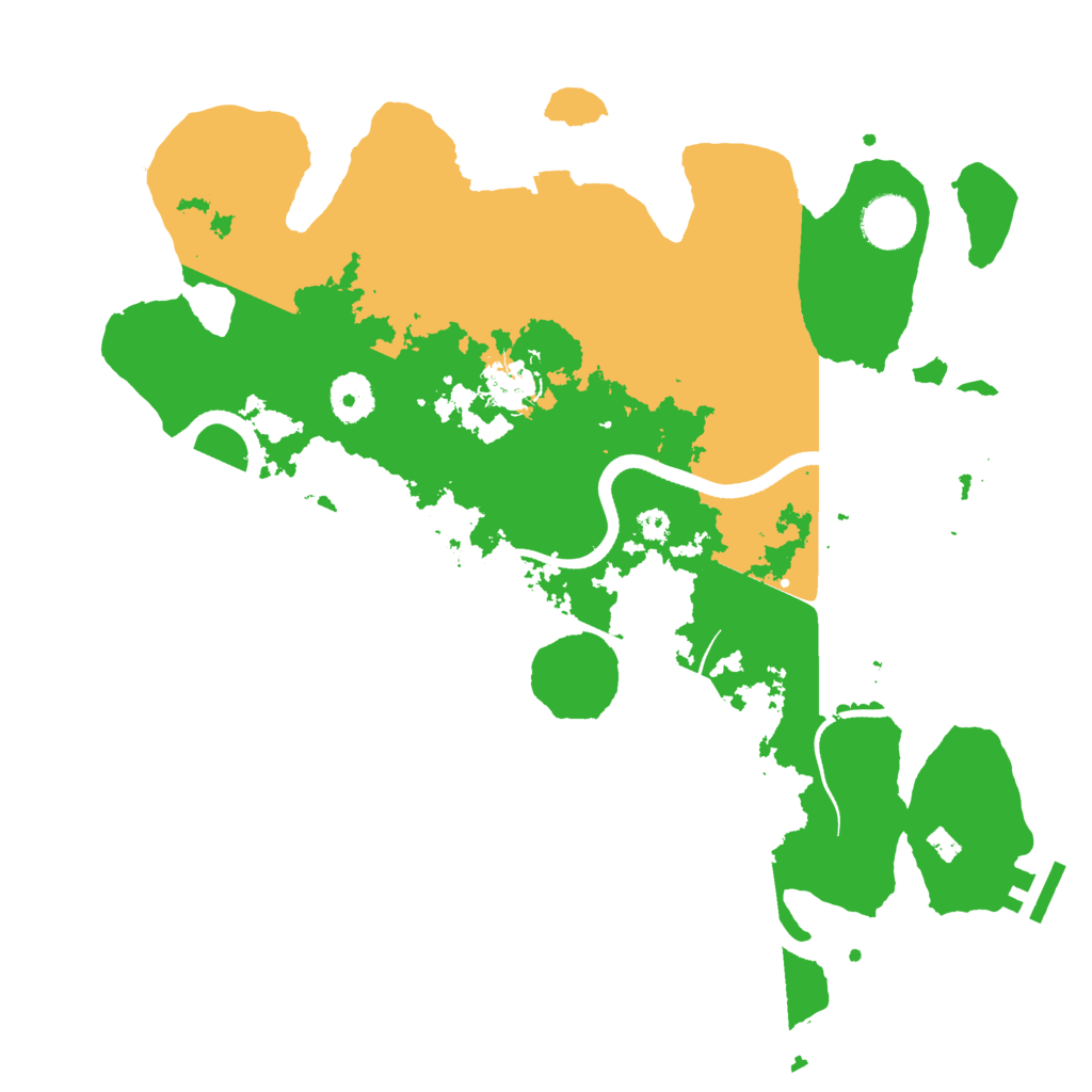 Biome Rust Map: Procedural Map, Size: 3500, Seed: 1279500371