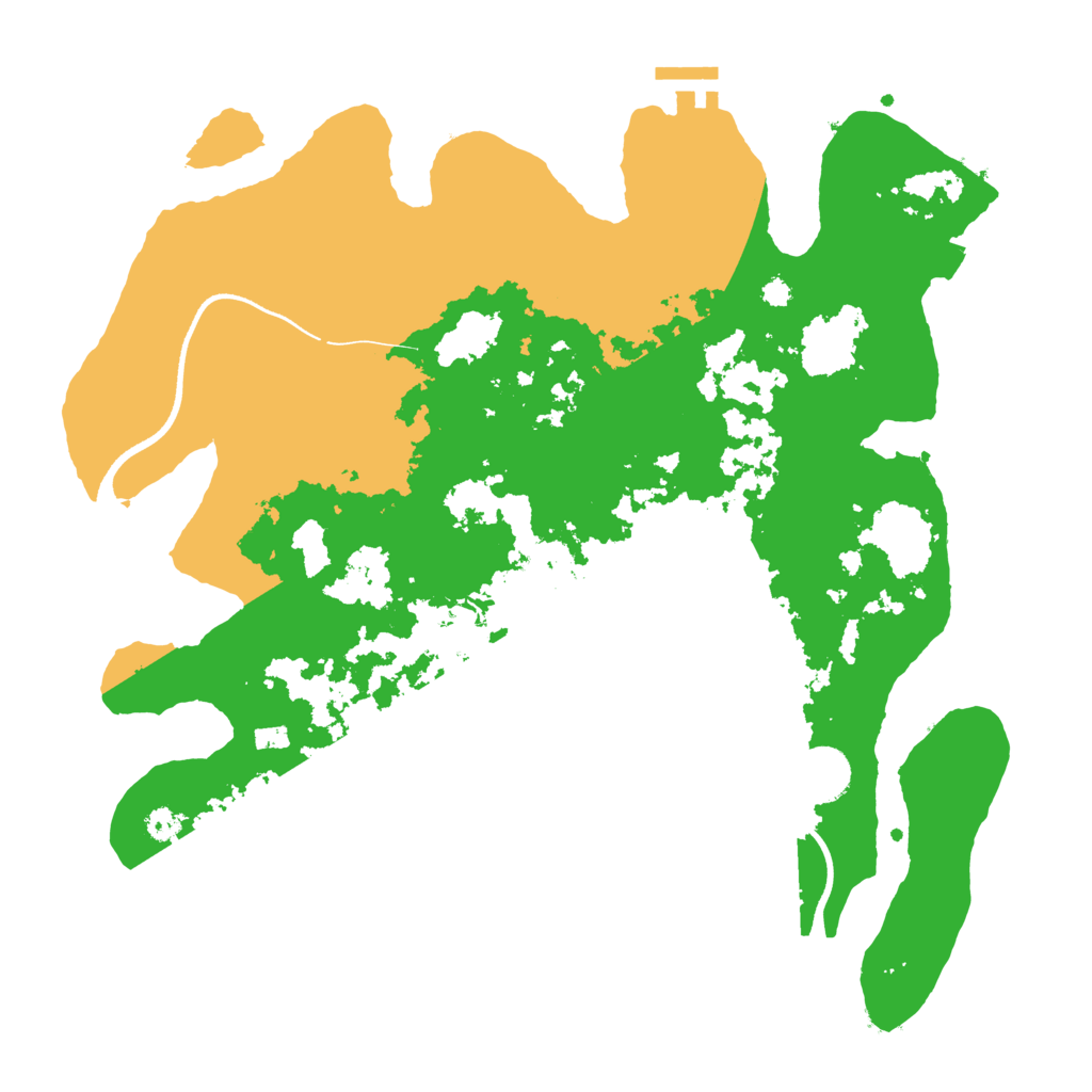 Biome Rust Map: Procedural Map, Size: 3500, Seed: 568343461