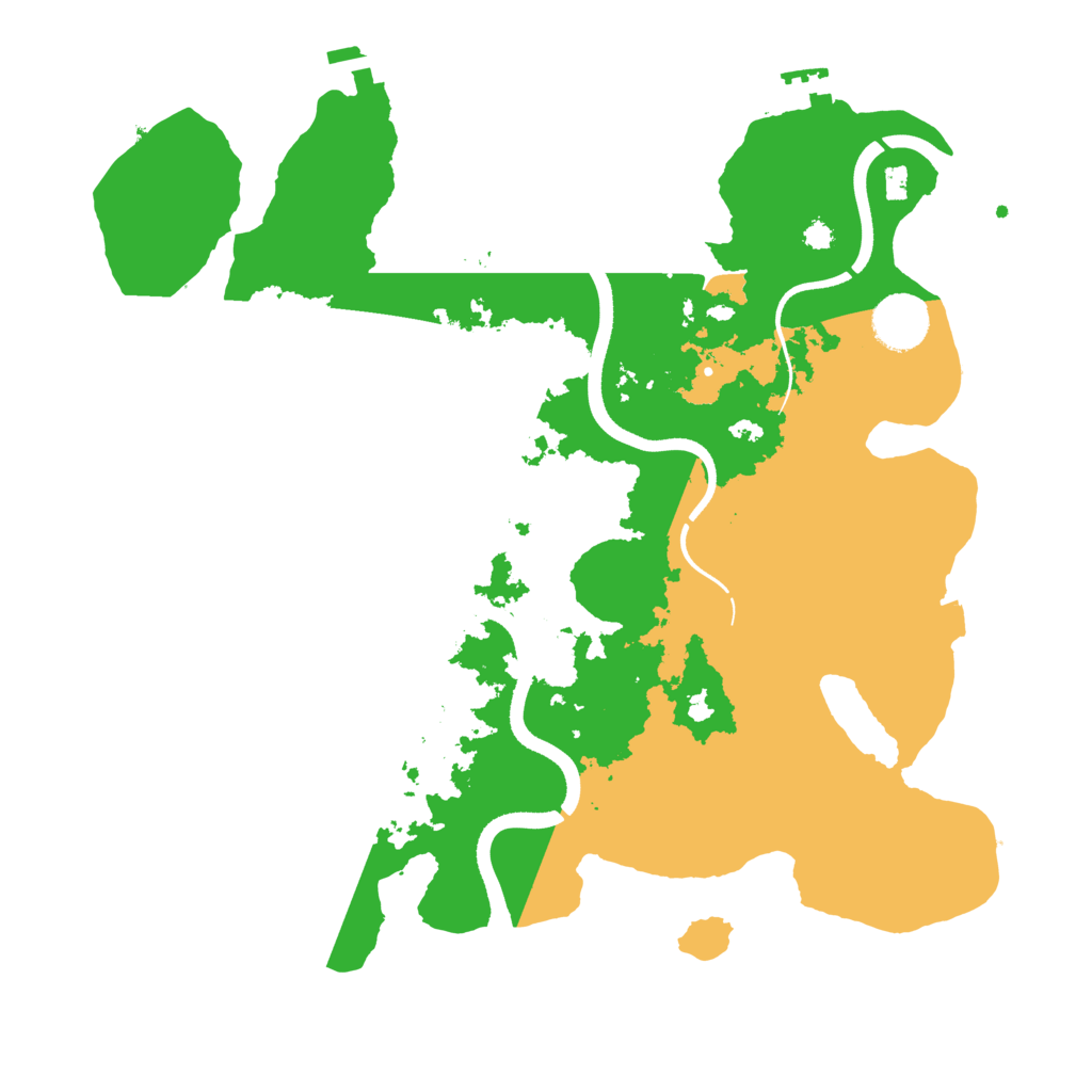 Biome Rust Map: Procedural Map, Size: 3500, Seed: 1386060612