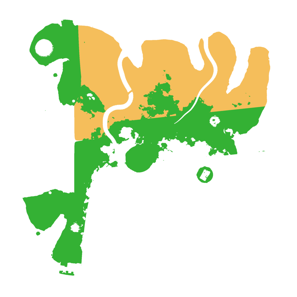 Biome Rust Map: Procedural Map, Size: 3000, Seed: 25135