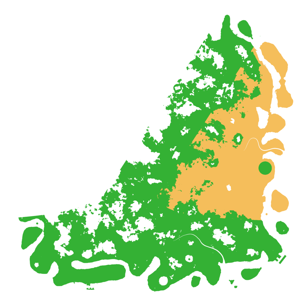 Biome Rust Map: Procedural Map, Size: 6000, Seed: 65389745