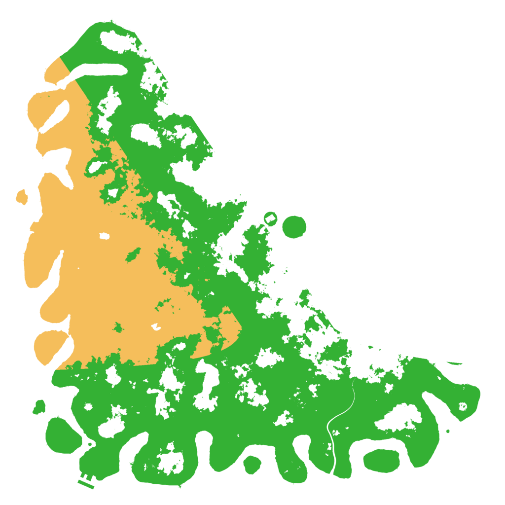 Biome Rust Map: Procedural Map, Size: 6000, Seed: 10111986