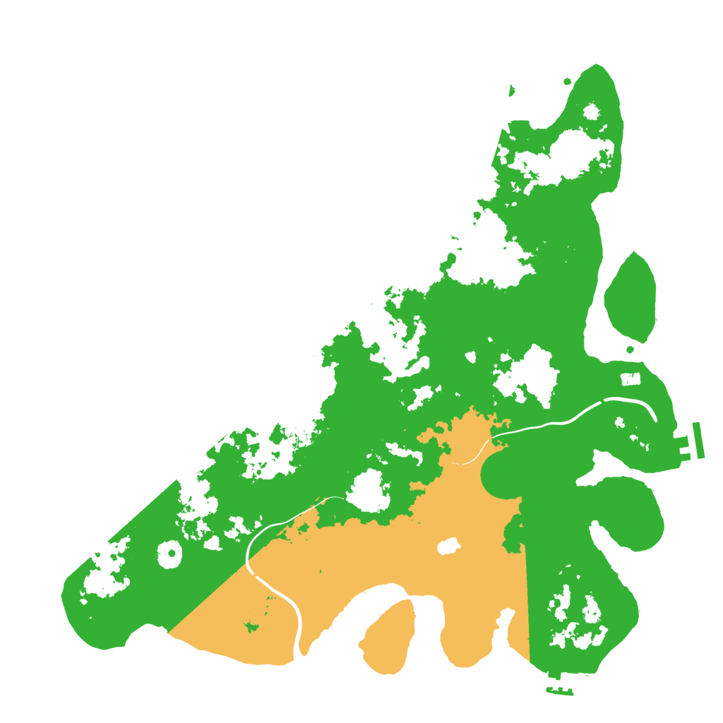 Biome Rust Map: Procedural Map, Size: 4000, Seed: 50006