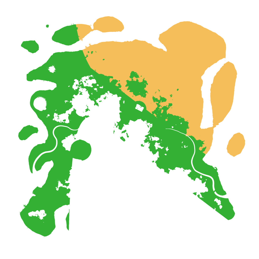 Biome Rust Map: Procedural Map, Size: 3500, Seed: 1234842726