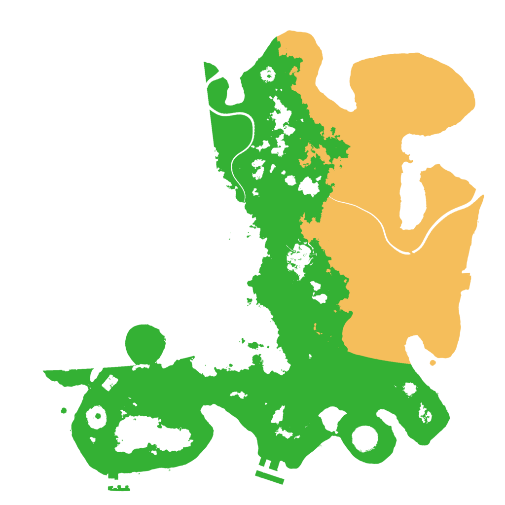Biome Rust Map: Procedural Map, Size: 3500, Seed: 939820631