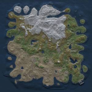 Thumbnail Rust Map: Procedural Map, Size: 4500, Seed: 1539025632, 15 Monuments