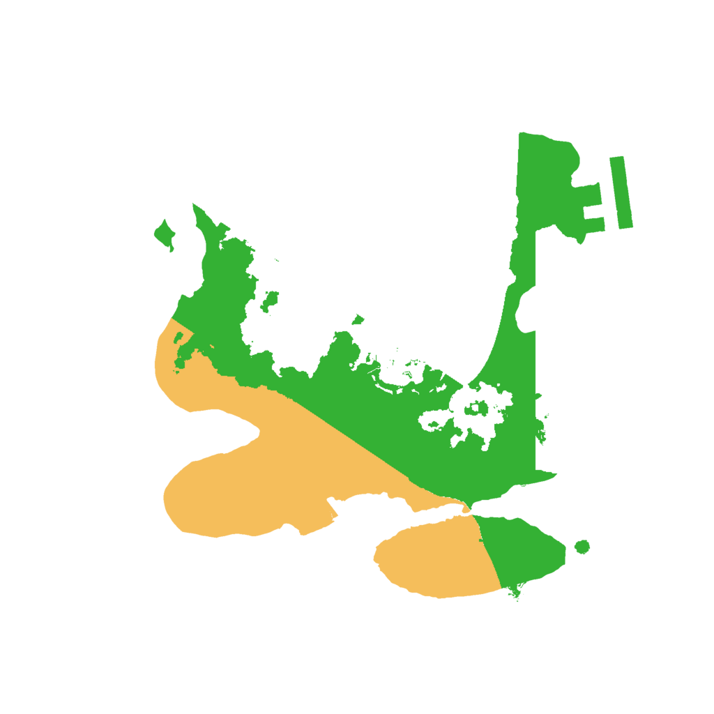 Biome Rust Map: Procedural Map, Size: 2000, Seed: 727936599