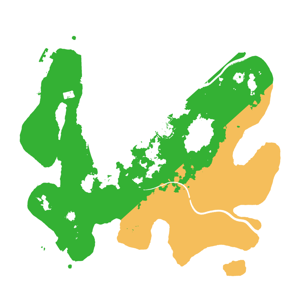 Biome Rust Map: Procedural Map, Size: 3000, Seed: 11672