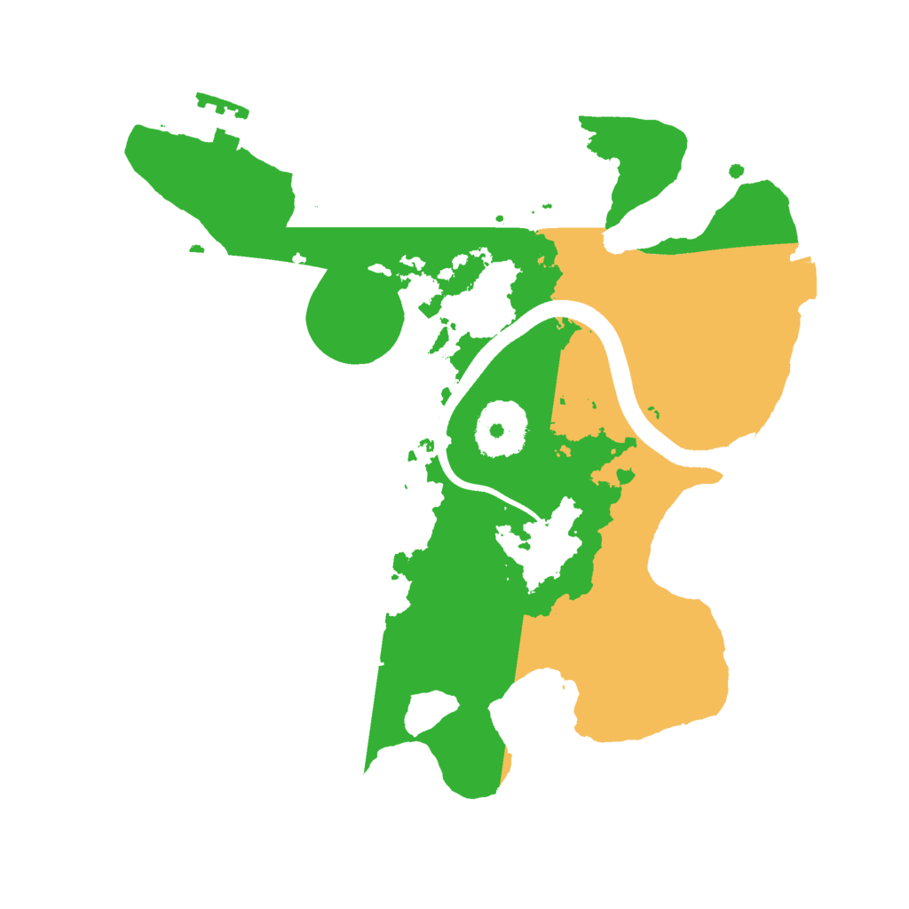 Biome Rust Map: Procedural Map, Size: 2500, Seed: 56356