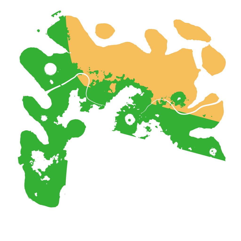 Biome Rust Map: Procedural Map, Size: 3500, Seed: 438401688